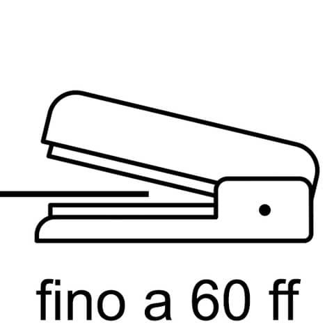 Cucitrici da tavolo Rapid Omnipress S60 fino a 60 fogli - nero/grigio 5000552
